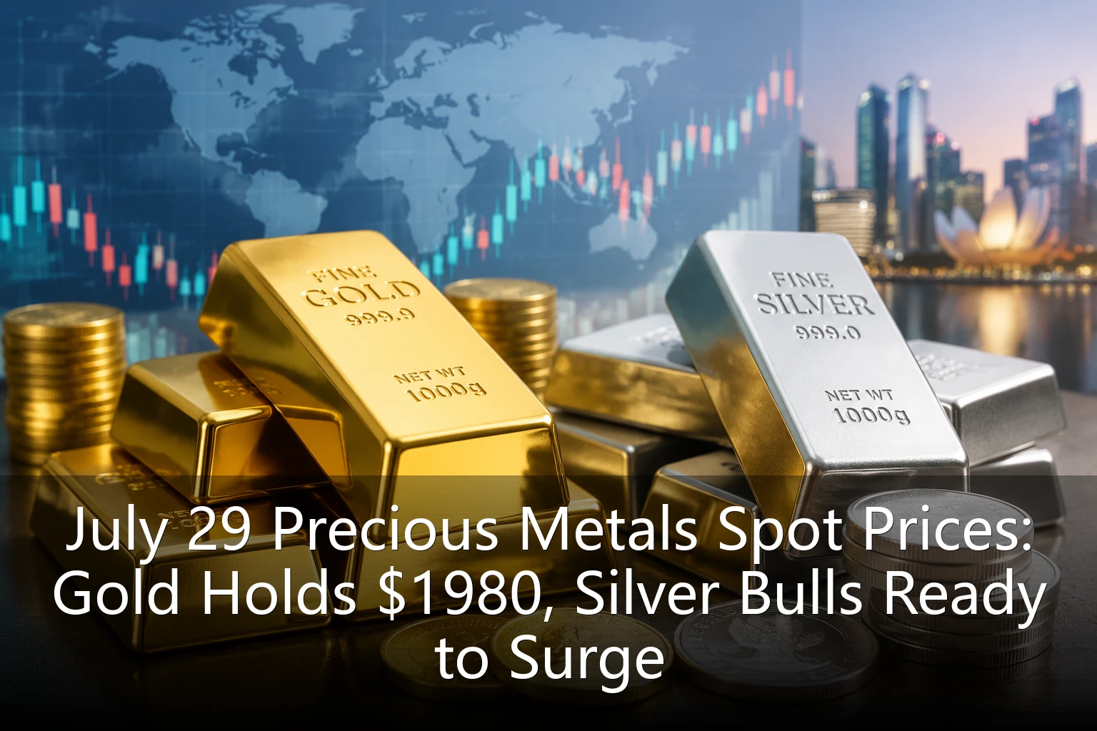 July 29 Precious Metals Spot Prices: Gold Holds $1980, Silver Bulls Ready to Surge